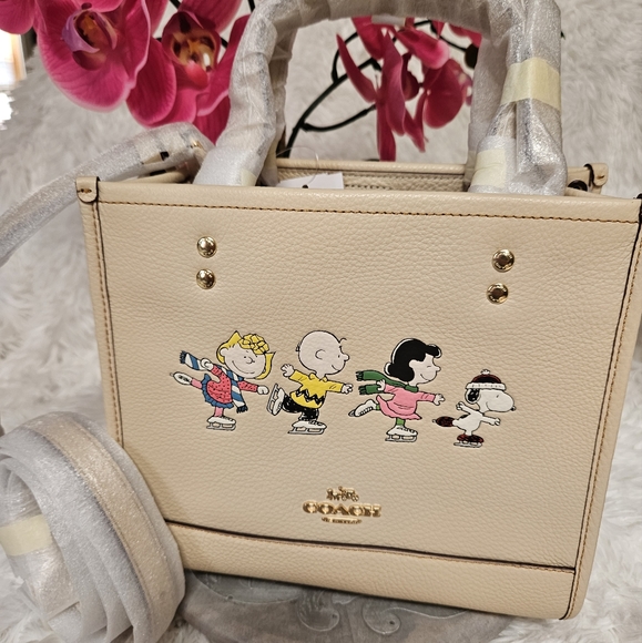 Coach Bags New Coach X Peanuts Dempsey Tote 22 With Snoopy And